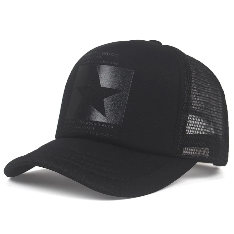 2025 neue trendige atmungsaktive Mesh Hut Pentagramm Street Dance Skateboard HipHop Hut Outdoor Freizeit Sonnenschirm Baseball Hut Unisex – Detail 2