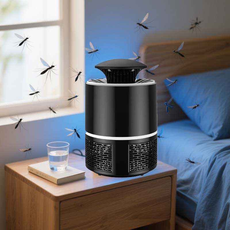 USB Powered Photocatalytic Mosquito Killer Lamp Indoor Insect Trap UV Light for Bedroom Home Office Non-Toxic Bug Zapper
