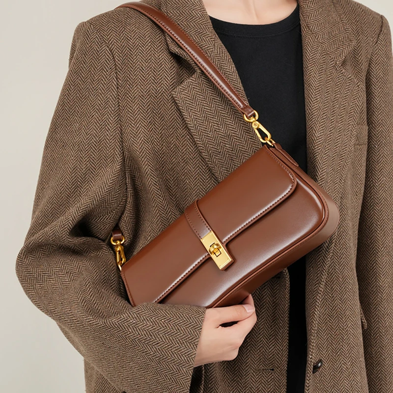 حقيبة أنيقة جلد طبيعي