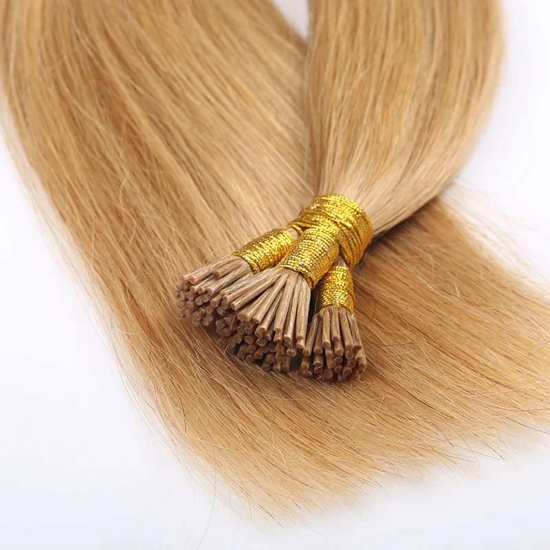 Remy I Tip Human Hair Extensions Mongolian Pre Bonded Hair 14-30inch Straight Keratin Tip Fusion Human Hiar EXtensions