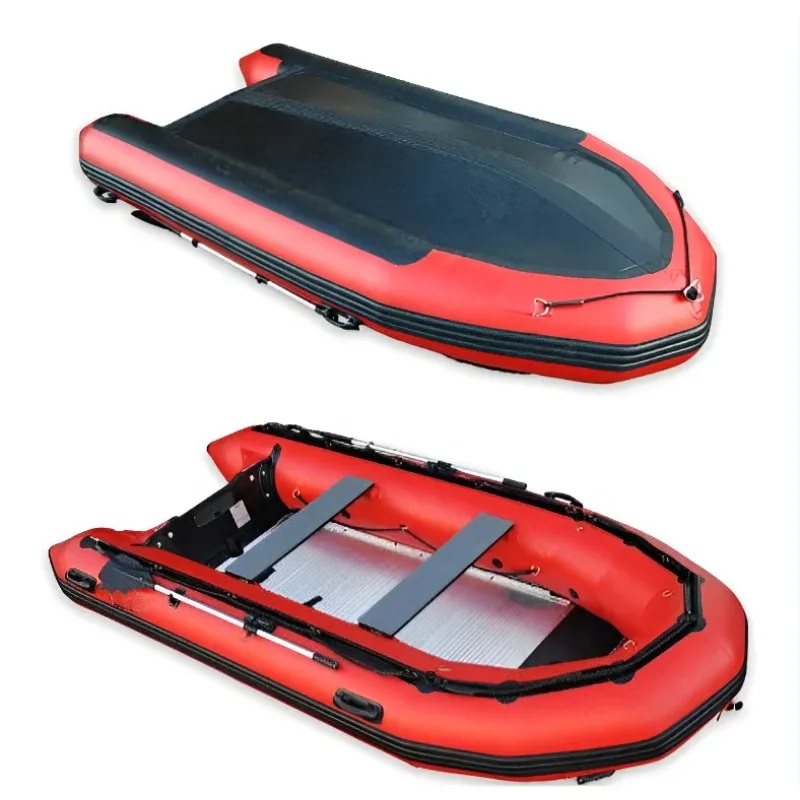 OEM ODM 하이팔론 PVC 풍선식 RIB 보트 맞춤형 색상 스포츠 딩기 알루미늄 바닥 포함