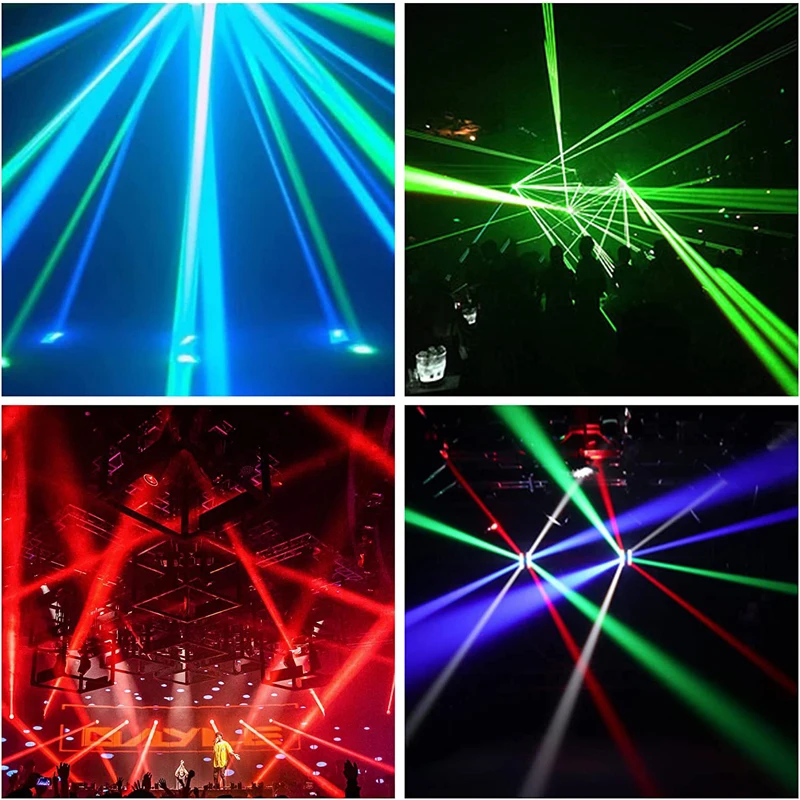 Stage Equipment Mini 8x3w RGBW LED 4in1 Beam Moving Head Lights DMX Control for