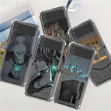 

Luxury Case For Samsung Galaxy Z Flip 3 5G Funda Z Flip3 Clear PC Hard Shockproof Back Phone Coque Shell Tokyo Revengers