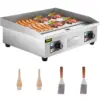 Griddle, 26" Teppanyaki Grill, 3200W Electric Flat Top Grill, Stainless Steel Electric Countertop Griddle w/Drip Hole, 50-300℃ E 1