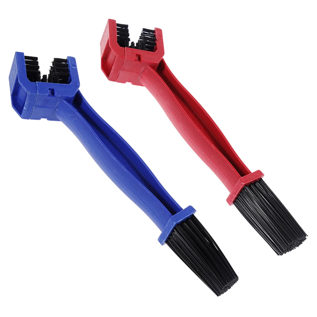 

Mountain Bike Road Cycling Chain Clean Brush Double End Nylon Bristle Motorbike Chain Flywheel Cleaner