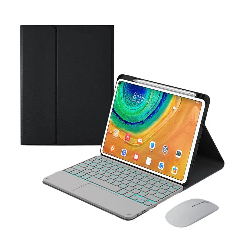Teclado Trackpad para Xiaomi Redmi Pad se 11 Polegada Espanhol Inglês Russo Rgb Teclado Retroiluminado Capa para Redmi Pad 2023 - Imagem 5