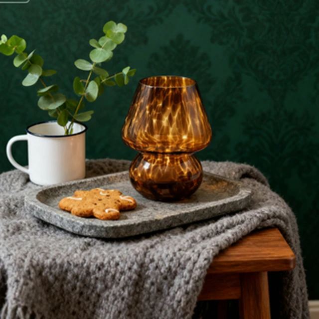 SoftRay Glass Table Lamp - Coffee 1