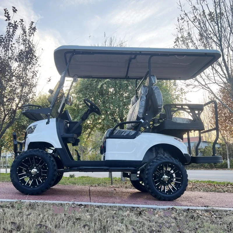 Club Golf Carts 2/4/6/8 seater Street Legal Golf Cart 72V Lithium Comfortable 4 Seats Electric Car Vehicle