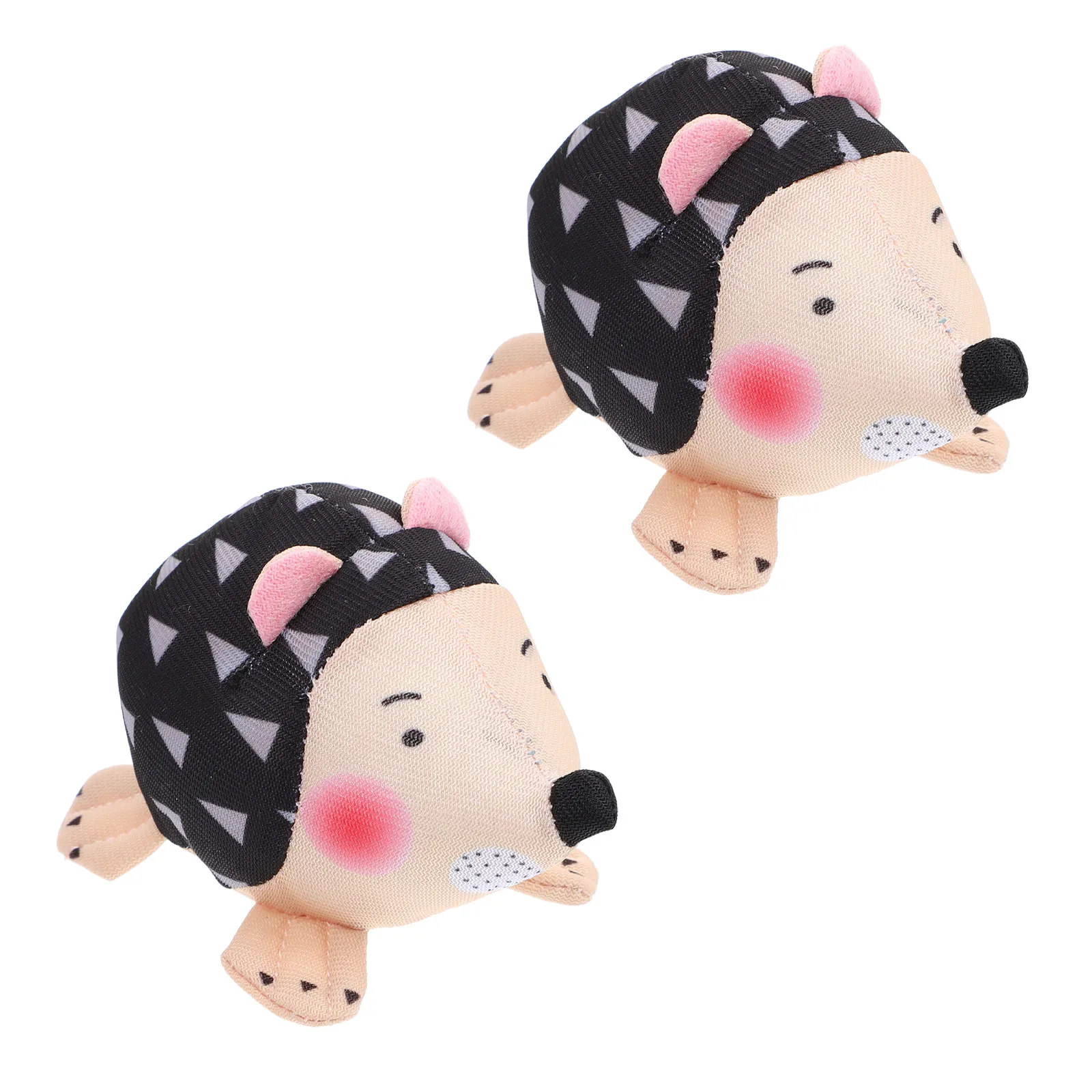 2개 동물 모양 핀쿠션 장식품 고슴도치 모양 바늘꽂이 안전 바느질 핀 고정 도구 휴대용 퀼팅 바늘 정리함