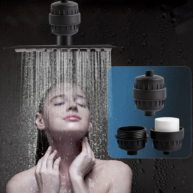 Filtro de agua de ducha de 20 etapas, elimina el cloro, metales pesados,  cabezal de ducha filtrado, purificador de agua para ducha de agua dura -  AliExpress