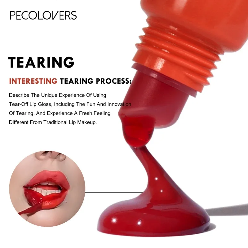 New Lip Stain Peel Off and Reveal - Long Lasting Waterproof Pink Lip Tint Transfer Proof Natural Lip Stain 4