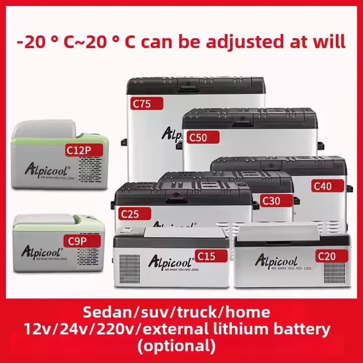 Dual-Use 75L Compressor Refrigerator 12V/24V 110V/220V Freezer Cooler for Cars and Home Large Trucks 3