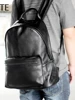 Vintage Business 100% Genuine Leather Men's Backpack Black Large Notebook Travel Backpack Cowhide Man College Schoolbag 3
