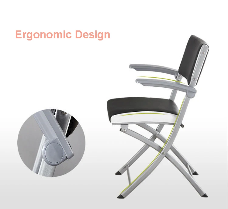 Description Picture 5 of itemModern Outdoor Leisure Portable Folding Metal Chair Home Fashion Dining Bench Office Computer Armchair