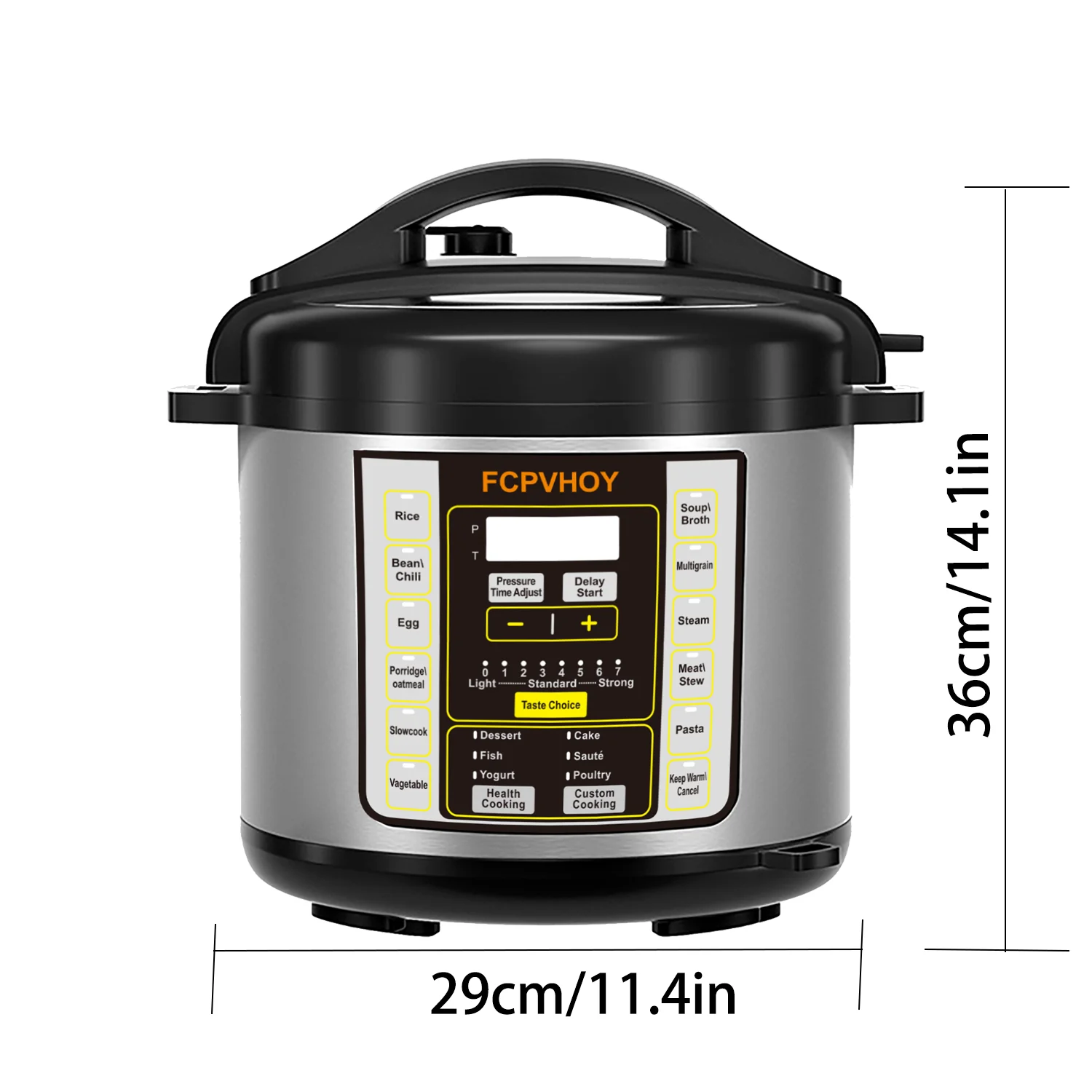 6QT Electric Pressure Cooker 9-in-1 – Stainless Steel Multi Cooker 2