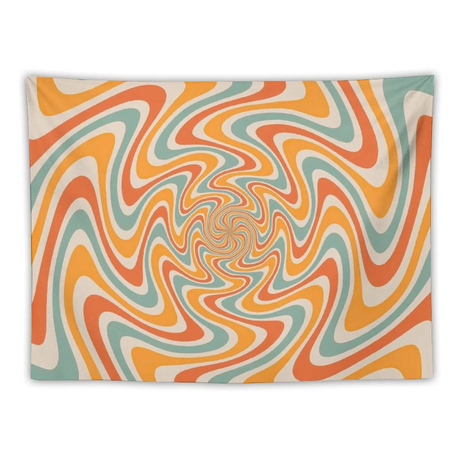 

Retro Swirl 70s Tapestry Room Decor Aesthetic Decorative Wall Murals Luxury Living Room Decoration Tapestry