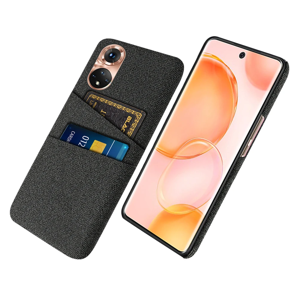 Premium Fabric Dual Card Phone Case Cover