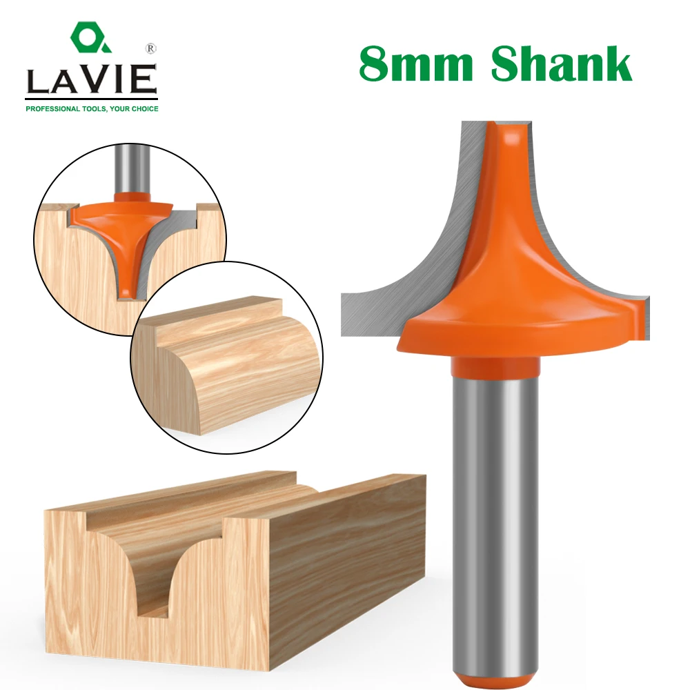 TideWay Point Cutting Round Over Bit Professional Grade Woodworking Carving Tool Tungsten Carbide Router Bit For