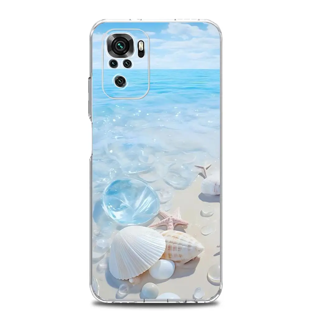 Blue Butterfly Ocean Waves Soft TPU Phone Case
