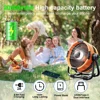 20000mAh Camping Fan Rechargeable Battery Portable Outdoor Fan Wireless Tent Ceiling Fan Air Circulators with Hook and LED Light 5