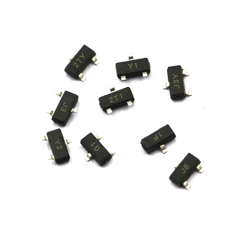 50PCS S8050 SS8550 2N4401 Printed J3Y NPN Power Transistor SMD Triode Package SOT23