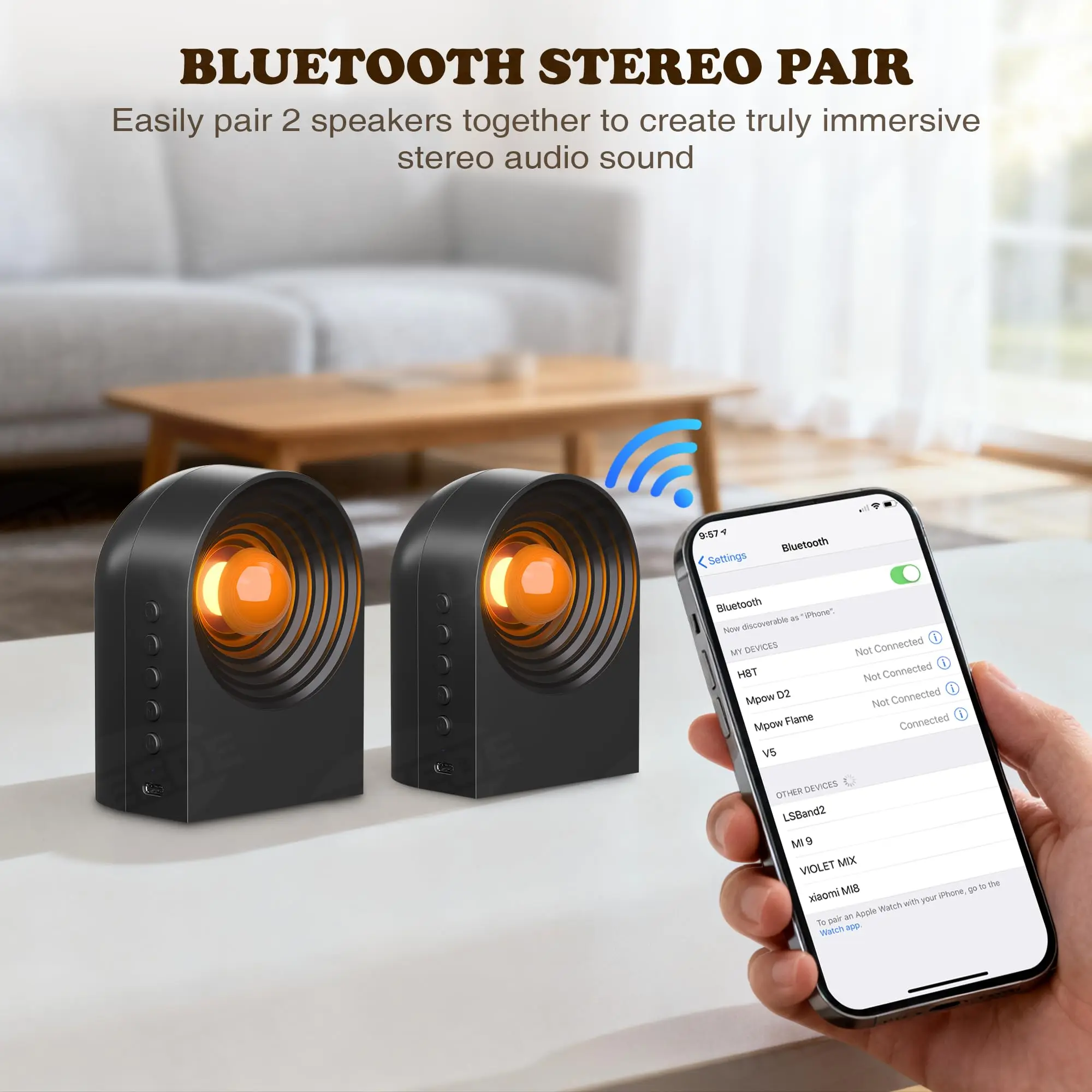 Portable White Noise Bluetooth Speaker Night Light Sleep Aid Soundbar   Wireless TWS Stereo Music Player for Sleeping Meditation