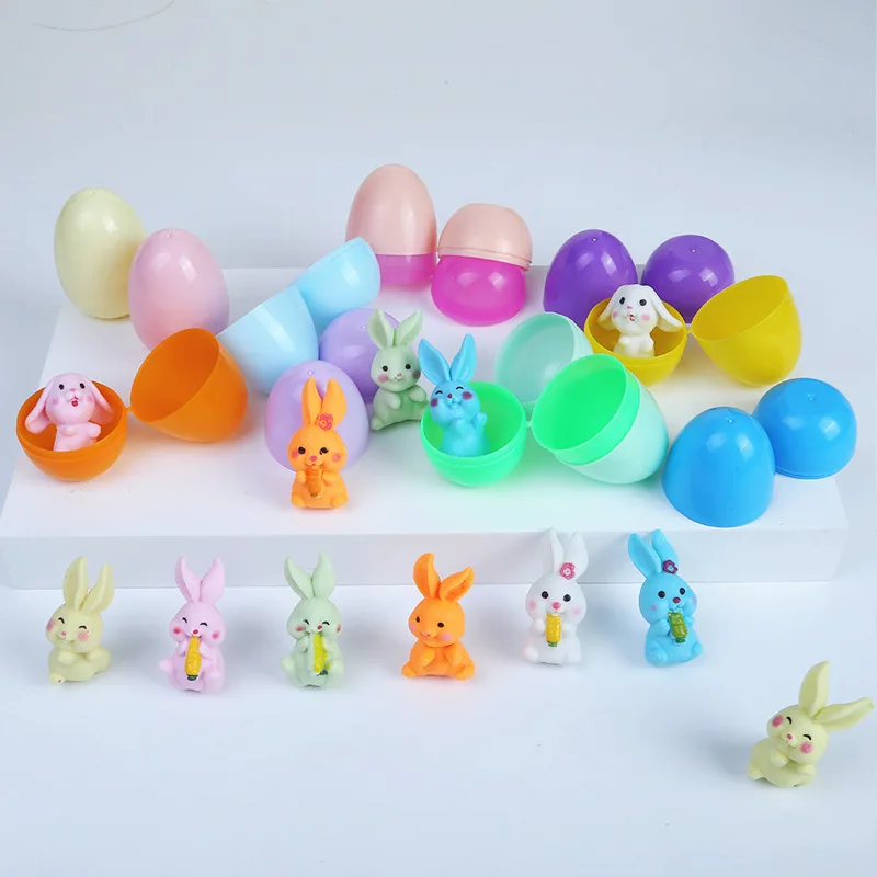 10Pcs Mini Cute Easter Twister Egg Surprise Egg Toys Creative Kids Easter Birthday Party Raffle Twister Toy Small Toy Inside
