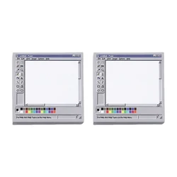 Retro Computer Art Sticky Notes - 50 Sheets for Creative and Office Use, Durable Adhesive (100 Sheets)