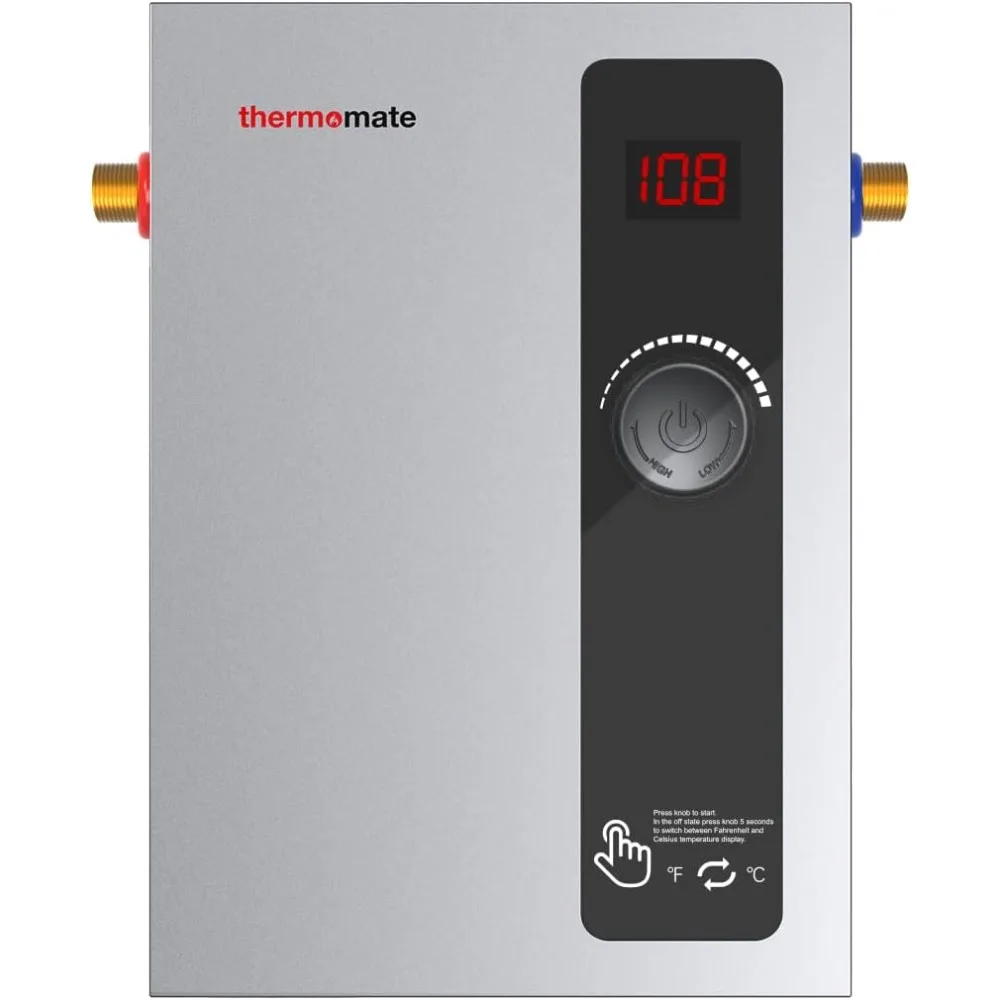 Tankless Water Heater Electric, 8kW at 240 Volt, On Demand Instant Hot Water Heater for Point of Use, Self-Modulating Save