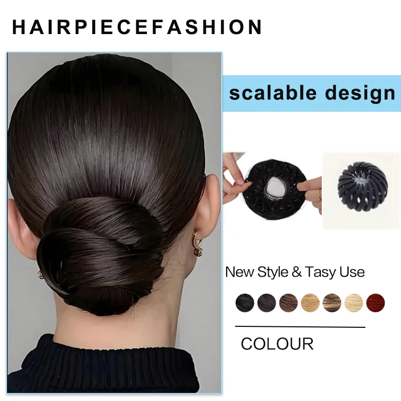 Elegant Women's Hair Bundle With Stretchable Synthetic Heat-Resistant Fiber Adjustable Design, Suitable for all Women to use