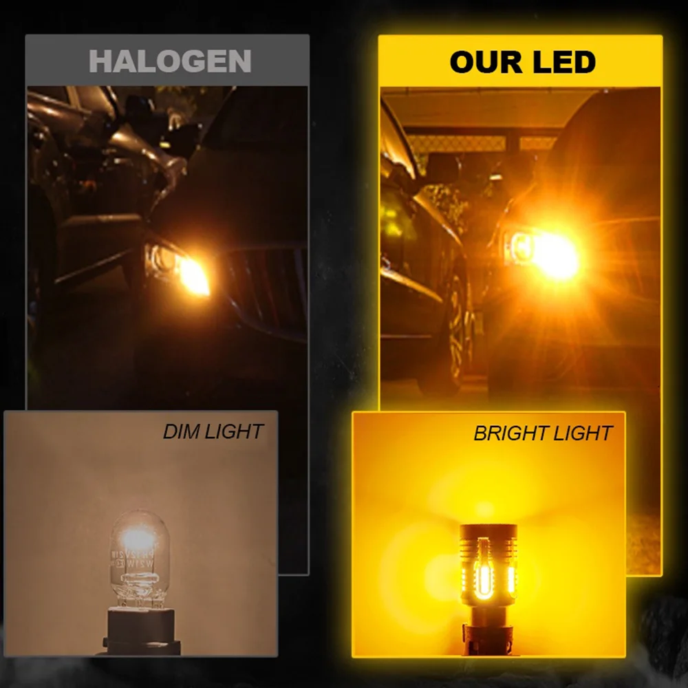 ���� ���õ�� �ڹ� LED ����, CANBUS ���� ����, ������ �÷��� ������ ���� ����, T20 7440, PY21W, BAU15S, 2800LM 500% �� ����