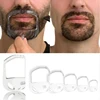 5Pcs/lot Beard Comb Hairbrush Symmetric Cut Salon Mustache Beard Styling Template for Beard Shaping Trimming Tool 1