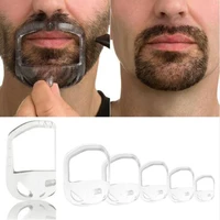 5Pcs/lot Beard Comb Hairbrush Symmetric Cut Salon Mustache Beard Styling Template for Beard Shaping Trimming Tool 1