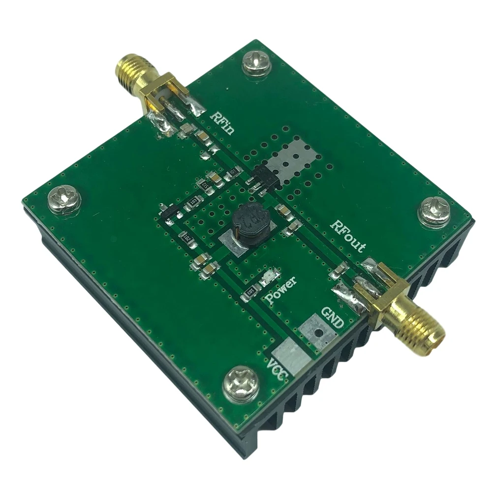 

Плата усилителя мощности 433 МГц 5 Вт RF, модуль усилителя 380-450 МГц с гнездовым разъемом SMA для радиочастотного пульта дистанционного управления