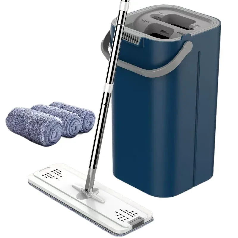 Ensemble de vadrouille plate mains libres, vadrouille professionnelle, tampons en microcarence,  outils pour la maison, E27