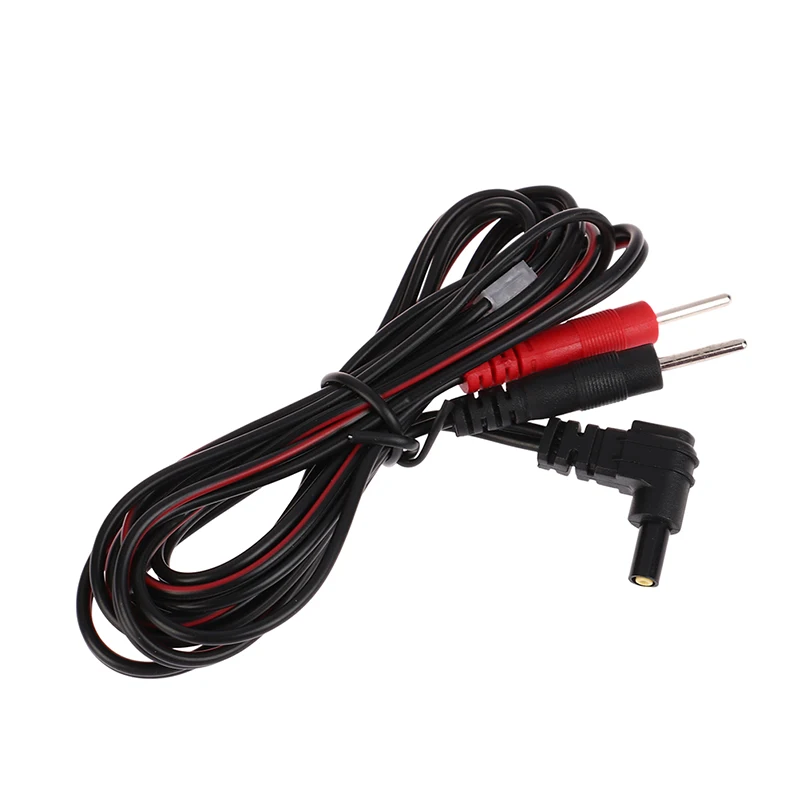 2.35mm New Electrotherapy Electrode Lead Electric Shock Wires Cable For Massager Connection Cable Massage And Relaxation electrode lead wires