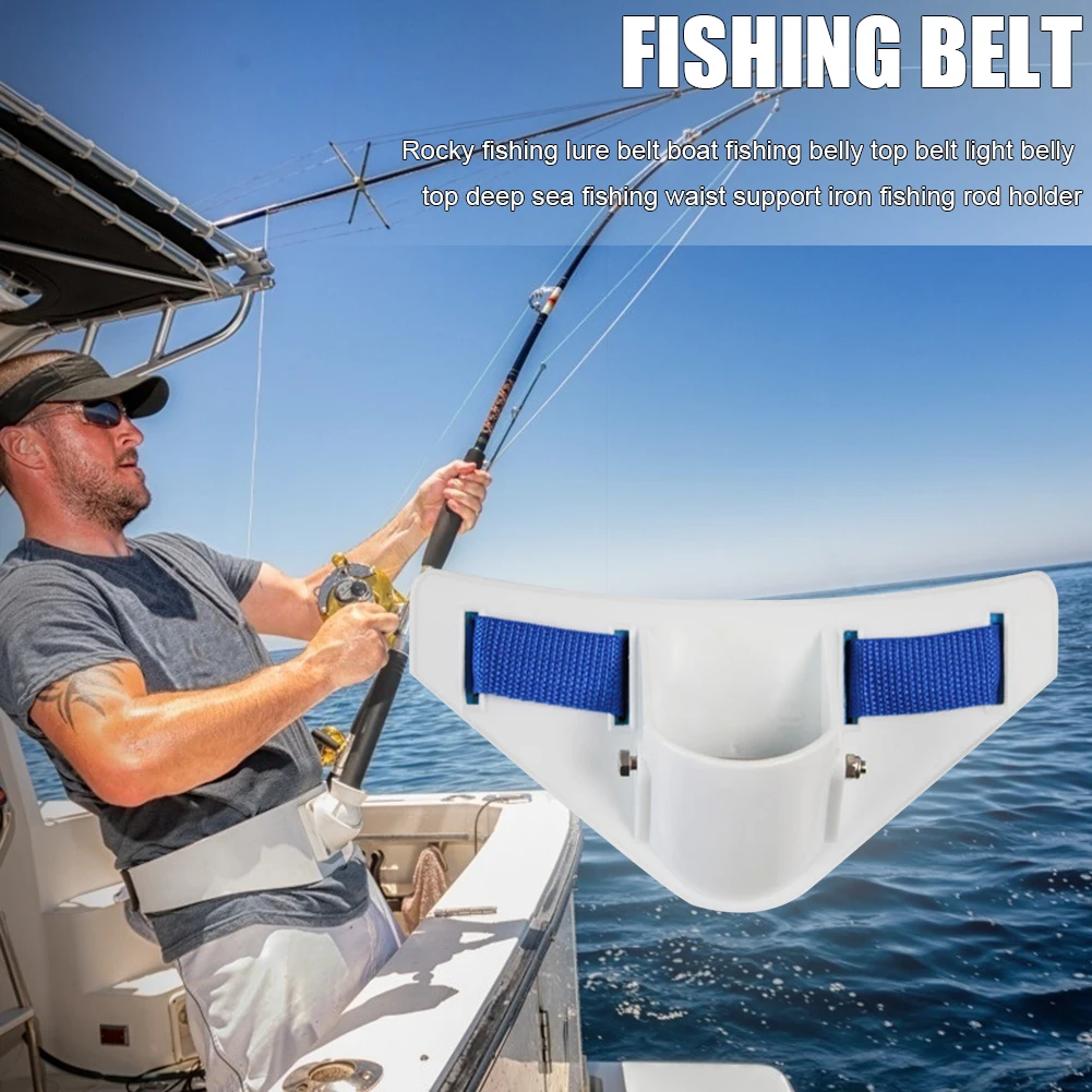 Fishing Deep Seawater Waist Belt Belly Top Rod Holder Strap Fishing Tackle  Tools
