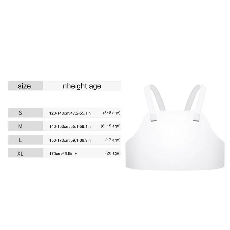 Fencing Chest Protector Men Adjustable Strap Breast Protector Breathable Fencing Guards Training Equipment Sports Protection 6