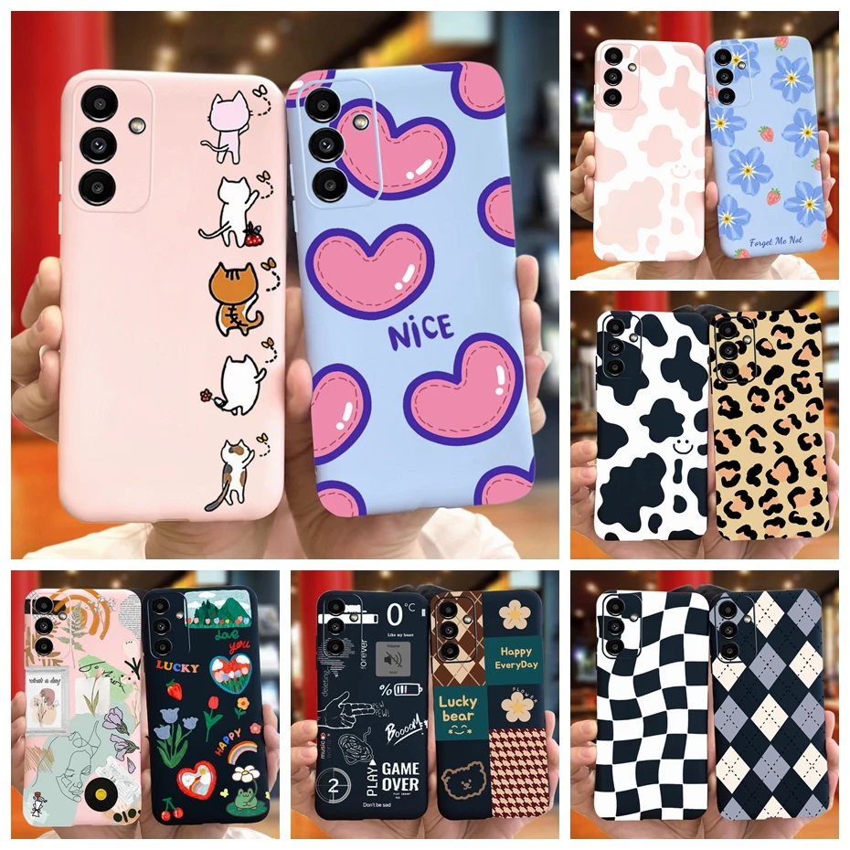 삼성 갤럭시 A04S 2022 사랑스러운 인쇄 젤리 전화 케이스 삼성 A04s A 04s SM-A047F 소프트 실리콘 TPU 백 커버 