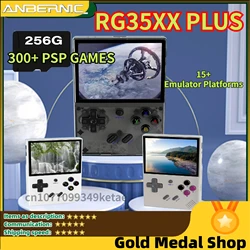 ANBERNIC RG35XX PLUS Retro Handheld Game Player Support-HDMI TV Portable For Travel Kids Gift Built-in 64G TF 5000+Classic Games