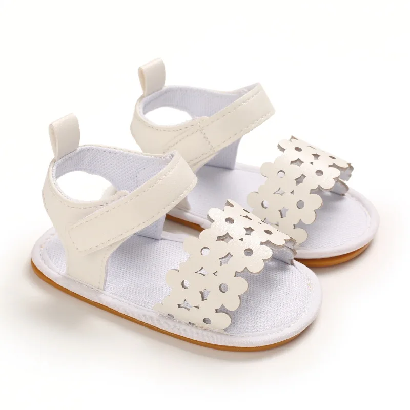 Newborn Infant Baby Girls Summer Sandals Toddler Baby Shoes Non-slip First Walkers Breathable Princess Shoes