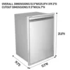 Built-in Outdoor Kitchen Trash Drawer W13.6XH26XD19 Inch Outdoor Kitchen Drawers Stainless Steel Flush Mount Roll Out Trash Draw 2