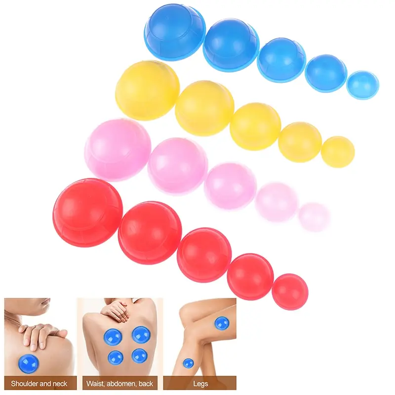 

12PCS Silicone Medical Vacuum Cans Massage Suction Cup Full Body Vacuum Massager Therapy Suction Cup Set Chinese Cupping