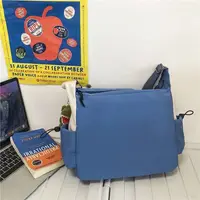 Japanese Simple Messenger Bag Student Nylon Waterproof Canvas Handbag Shoulder Crossbody Bags for Women Men Satchels Bolsas - Image 5