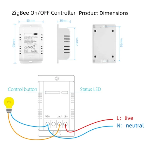 Tuya Zigbee 와이파이 스마트 스위치 무선 릴레이 모듈, 전원 모니터링 타이밍, 스마트 라이프 음성 제어, 알렉사 구글용, 30A, 20A 6