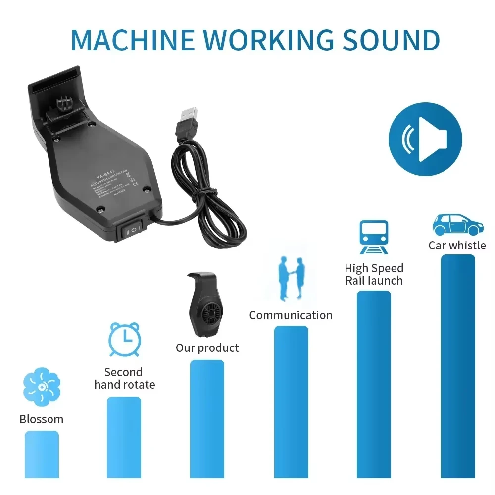 Aquarium Cooling Fan with Adjustable Clamp Ultra Thin Design Chiller Featuring High and Low Gear Wind Power for Fish Tank Wall