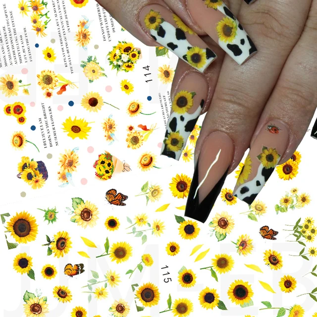 City Nails Cleveland OK - Yellow ombré with a 3D sunflower 🌻 Come see us  at City Nails | Facebook