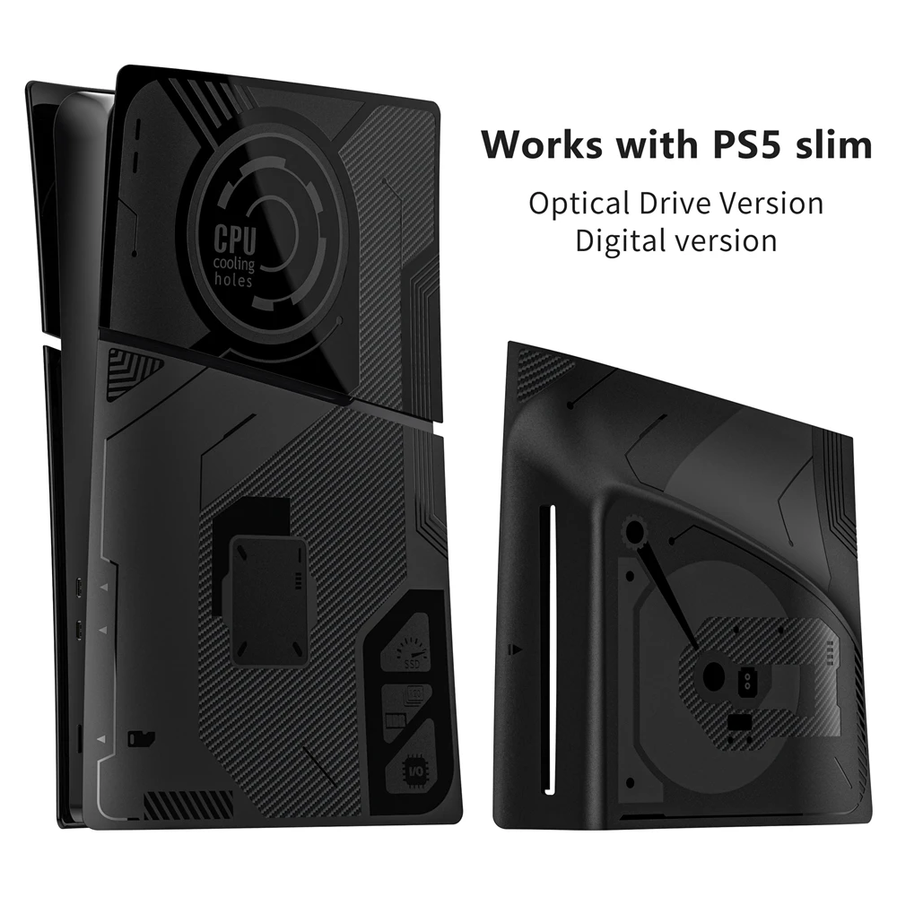 

For PS5 slim Faceplate Console Cover Custom Replacement Side Shell Dustproof ABS Case for Playstation 5 slim Accessories