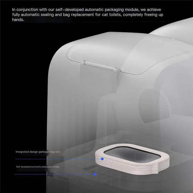 B23B For Petkit-Refillable Ring Trash Bags Box, Ultra Exclusive Garbage Bin, Automatic Packaging, Cat Litter Box 5