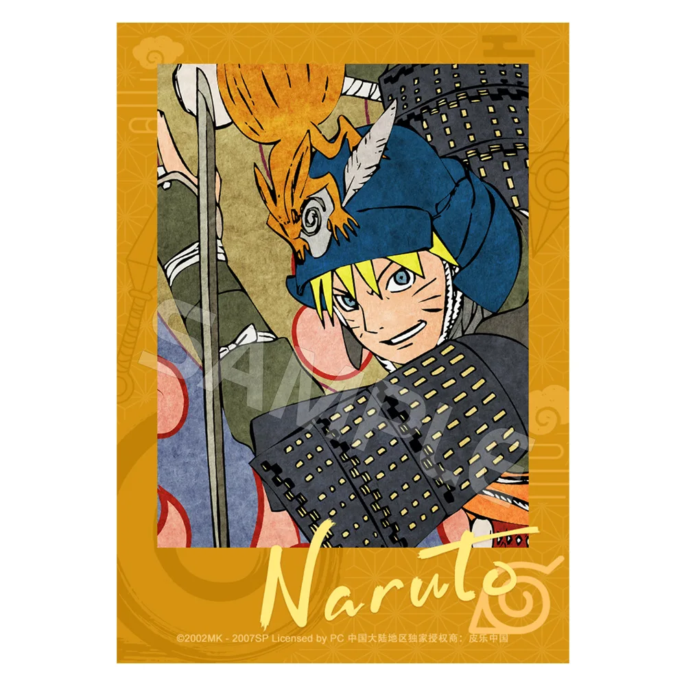 Officially Authorized Naruto Series Cosplay Photographic Print featuring Sasuke, Neji, and Shikamaru
